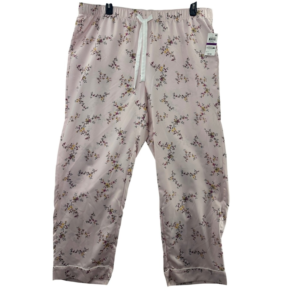 Charter Club Intimates XXL Floral Print Pajama Pants Loungewear Sleepwear